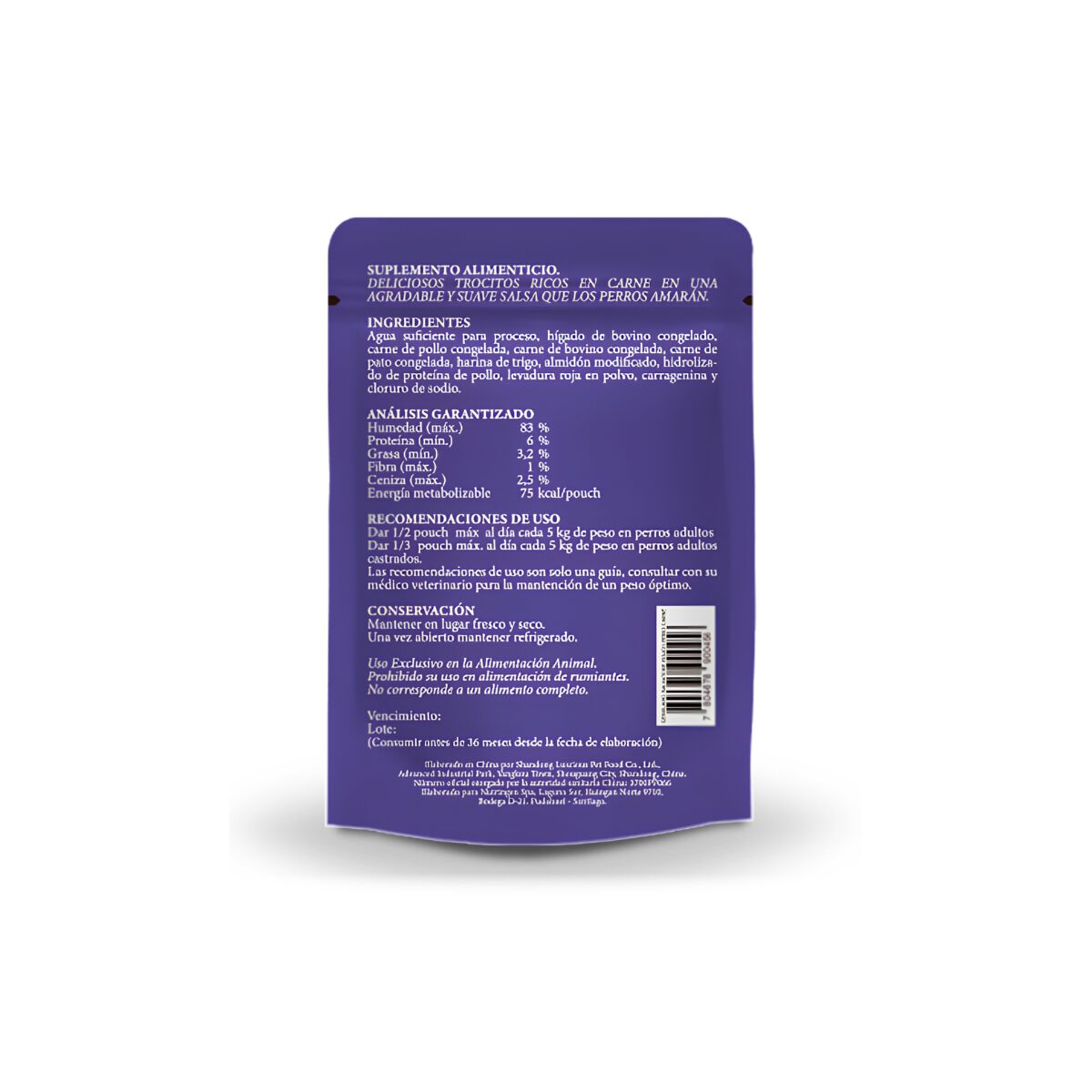 Gerolamo Salvatore Pouch Trocitos de Carne Perros Adultos 100g - Imagen 2