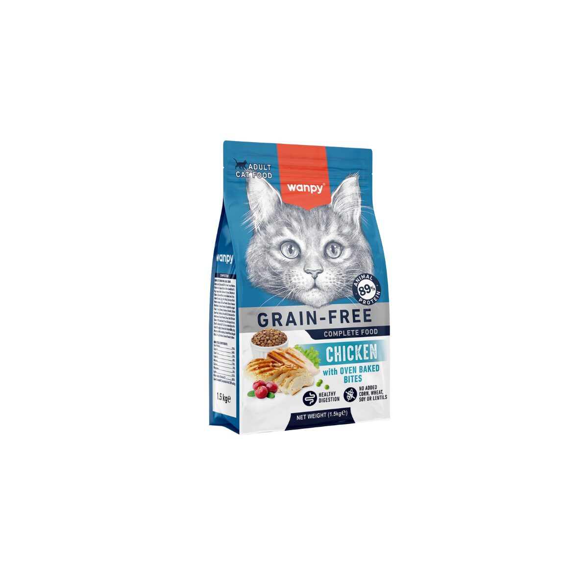 Wanpy Adult Cat Chicken 1.5kg - Imagen 2