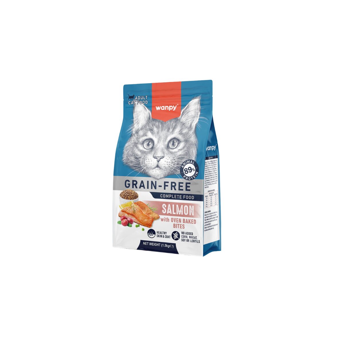 Wanpy Adult Cat Salmon 1.5kg - Imagen 3