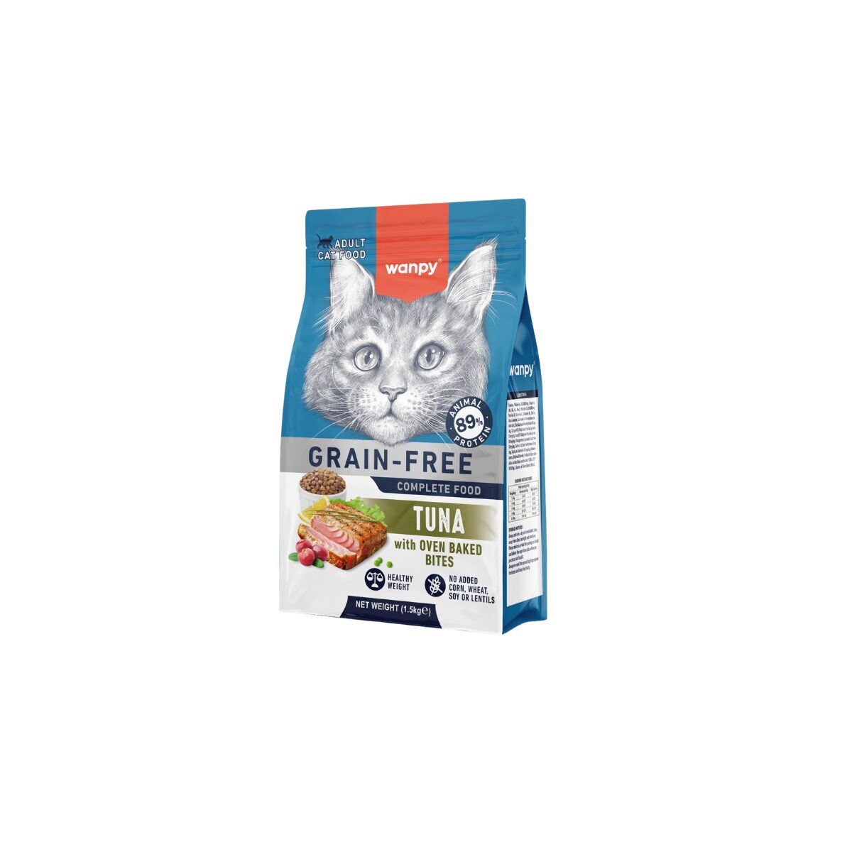 Wanpy Adult Cat Tuna 1.5kg - Imagen 3