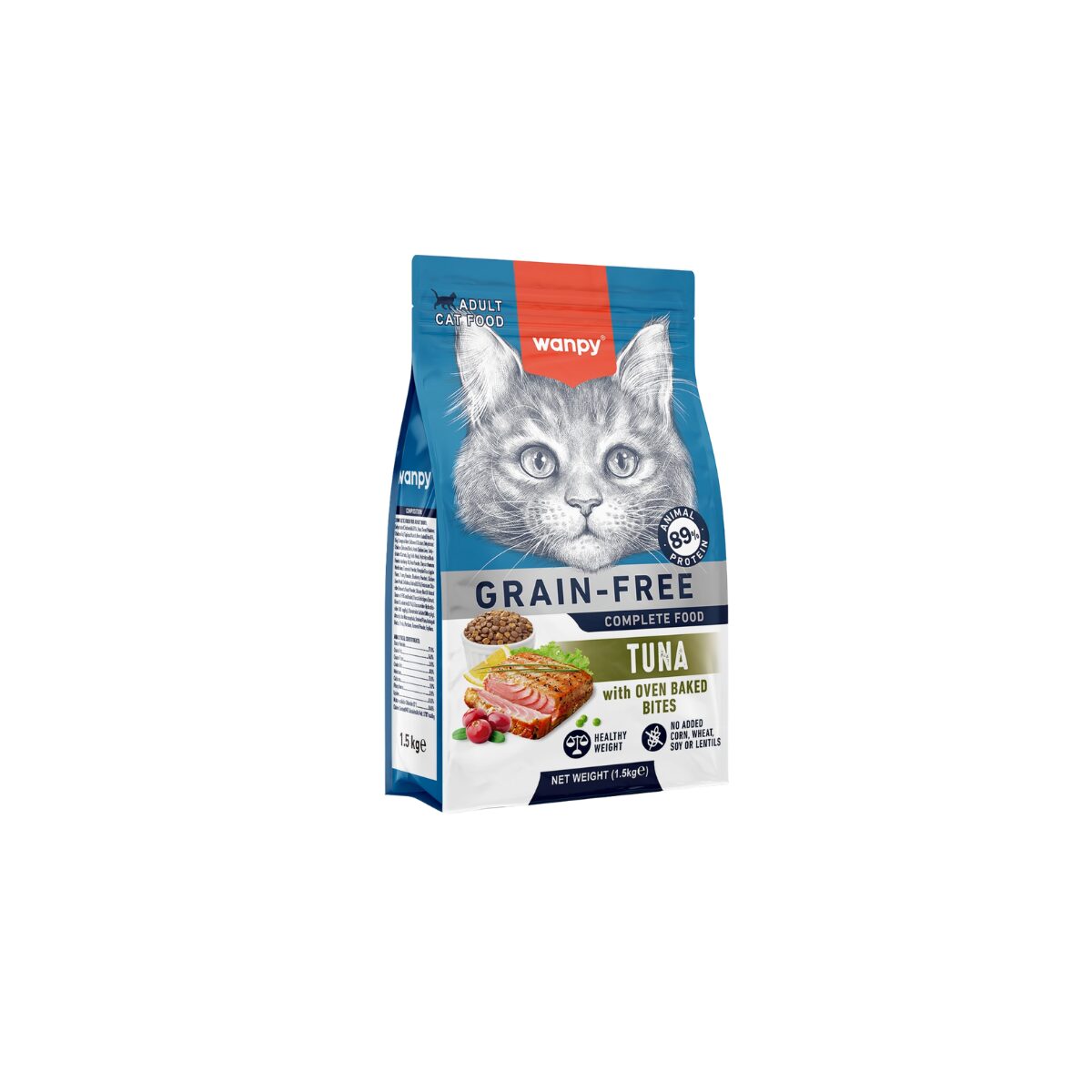 Wanpy Adult Cat Tuna 1.5kg - Imagen 2