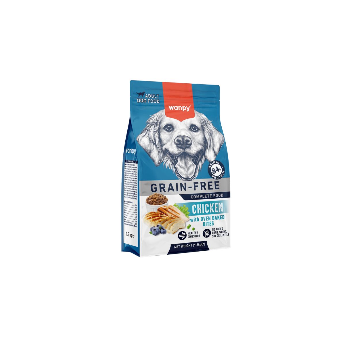 Wanpy Adult Dog Chicken 1.5kg - Imagen 2